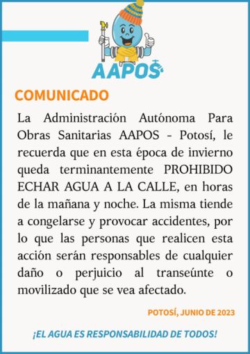 El comunicado de Aapos.