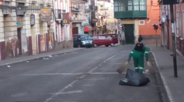 EMAP suspende la recolección de basura por el bloqueo en las calles.