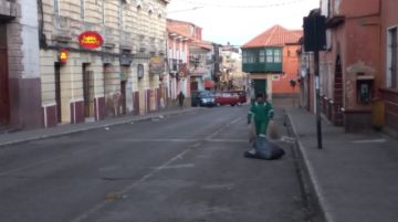 EMAP suspende la recolección de basura por el bloqueo en las calles.