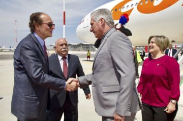 El Papa recibe en el Vaticano al presidente de Cuba, Miguel Díaz-Canel