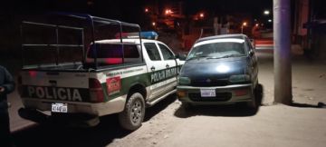 El hecho se registró la madrugada del sábado en el que los funcionarios policiales de Diprove intervinieron un vehículo en cuyo interior habían seis personas sospechosas.