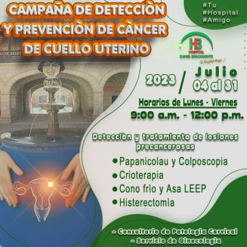 Bracamonte desarrolla campaña para prevenir cáncer uterino