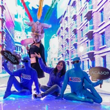 Banco Unión destaca con su experiencia futurista 180 grados en la feria “La Paz Expone”