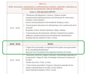 El programa de la mesa 33.