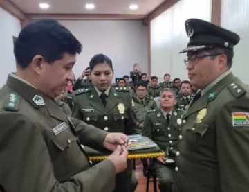 Policía turística celebró aniversario de creación en Potosí