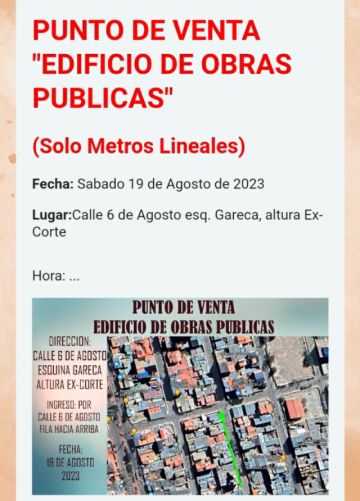 Información publicada por el GAMP