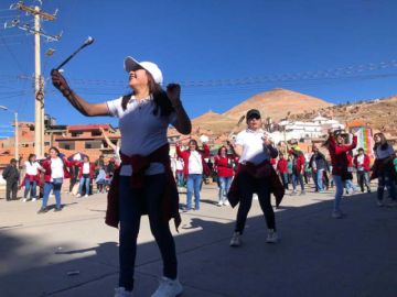 El cielo estaba despejado con ráfagas de viento en la segunda jornada.