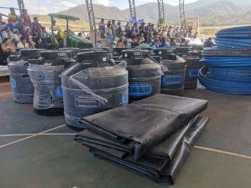 Gobernación entregará tanques de agua para combatir la sequía