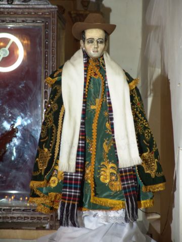 La imagen de San Ignacio de Loyola que se venera en la capilla de La Puerta.