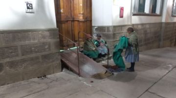 La protesta comenzó en las primeras horas de hoy.