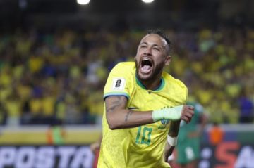 El festejo de Neymar.