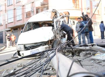 Imágenes del accidente. FOTO /Francisco RIVEROS@APGNoticiasBo