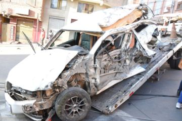 Imágenes del accidente. FOTO /Francisco RIVEROS@APGNoticiasBo