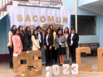 Estudiantes aplican valores de Naciones Unidas en encuentro