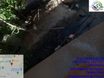 Imágenes de la Jefatura de Medio ambiente en el lugar del derrame.