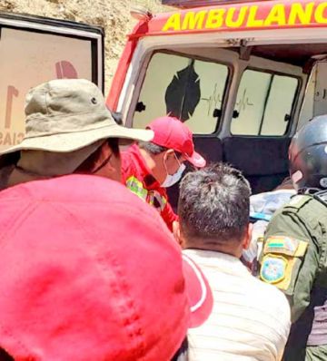 Sucre: Embarrancamiento con saldo de tres heridos