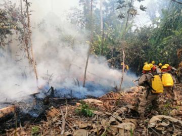 Registran 107 focos de calor y la reactivación de cuatro incendios en el país