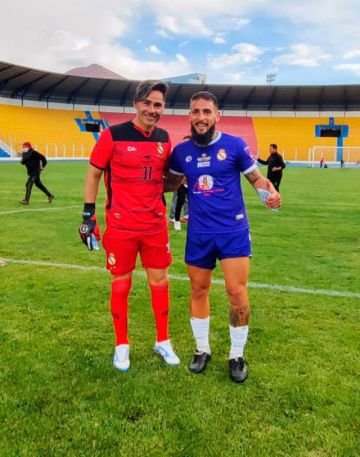 Los autores de los goles para Real, Iván Brun y Matías Vicedo.