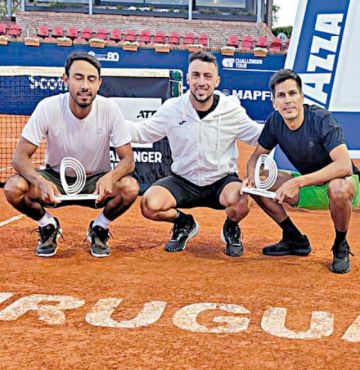 Zeballos y Arias, subcampeones en Uruguay