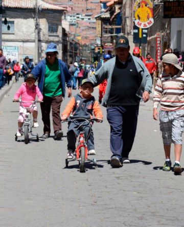 Potosí vive el último día del peatón y el ciclista