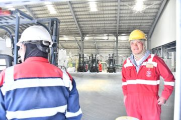 Vea las fotos de la inauguración de la planta de carbonato de litio
