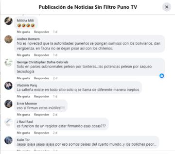 Protestas en las redes sociales.