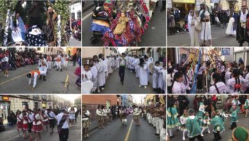 Danzas de Navidad se ven en entrada de la diócesis potosina