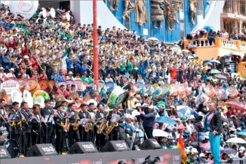 El Festival de Bandas en Oruro unió a más de 5.000 músicos