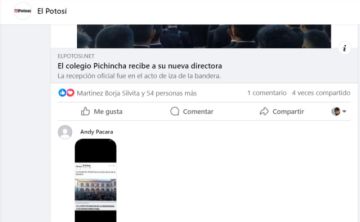 Fue el primer comentario a esa publicación.