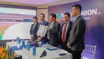 Banco Unión S.A. líder en el sistema financiero nacional firmó un acuerdo con el banco más grande del mundo I.C.B.C