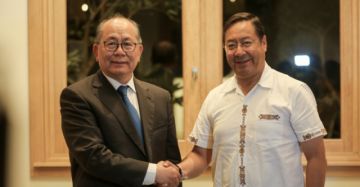 Presidente Arce espera que China apoye en la industrialización