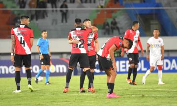 Los jugadores de Nacional celebran su clasificación.