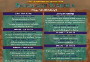 Comienza ciclo de seminarios sobre la Batalla de Tumusla