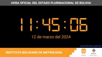 ¿Qué hora es? relojes atómicos marcan la hora oficial boliviana