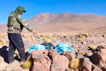 Hallan tres bolsas de droga abandonadas  