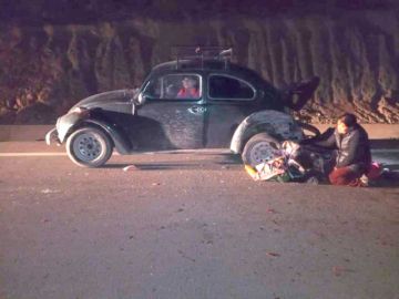 Un conductor fue arrollado por chofer de un camión