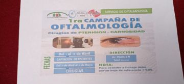 Hospital Bracamonte lanza campaña oftalmológica en Potosí