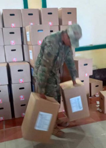 Envío de cajas censales a La Paz se encuentra en un 70 por ciento