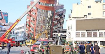 Ascienden a 9 los muertos  por terremoto de Taiwán