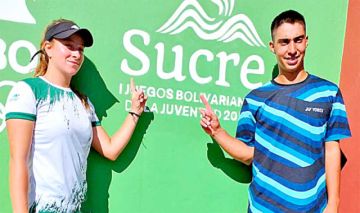 Natalia Trigosso y Diego Muñoz van por el oro de Dobles Mixtos. 