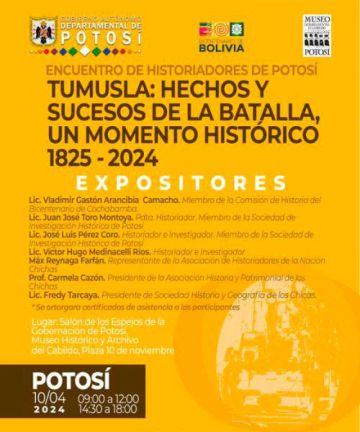 Historiadores hablan sobre la batalla de Tumusla