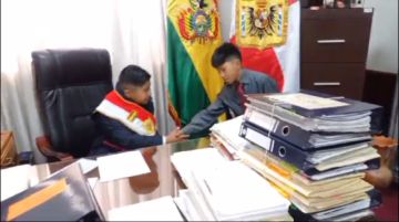 Luan Milder Riverin es gobernador de Potosí en el Día del Niño