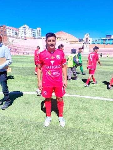 El autor del gol para Independiente Unificada, Josué Antonio Guerra.