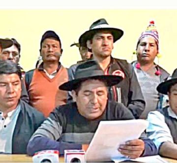 Nación Quechua apoya a Arce y defiende congreso