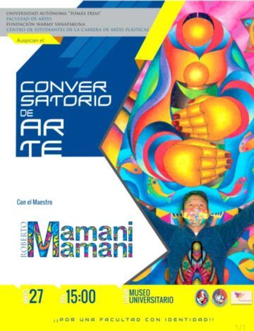 Mamani Mamani dará charla de arte a alumnos en Potosí