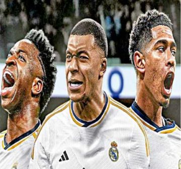Mbappé llega  al Real y forma  un nuevo tridente