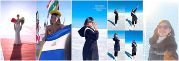 Miss Universo Sheynnis Palacios comparte imágenes de su visita al Salar de Uyuni