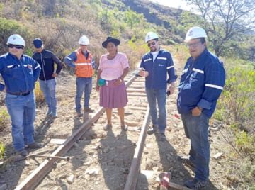 FCA avanza con reposición de rieles entre Sucre-Potosí