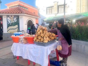 La muestra de la repostería tradicional potosina no faltó en las jorandas.