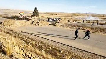 Intervención policial no logra desbloquear ruta